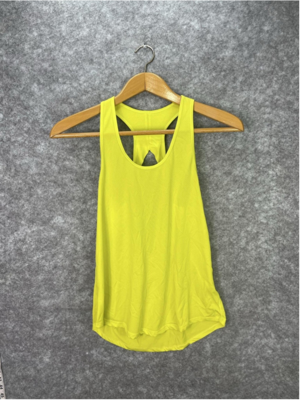 Zyia Tank Top Womens Medium Yellow Open Back Racerback Athletic Running Yoga